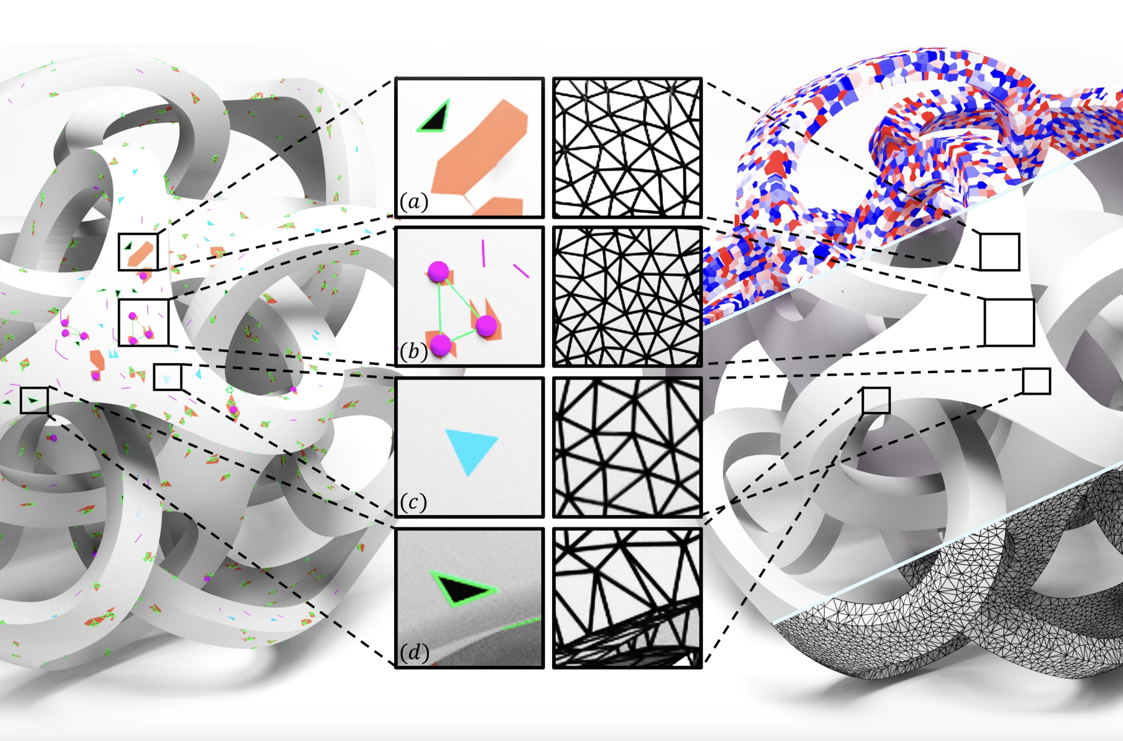 Feature-Preserving Mesh Repair via Restricted Power Diagram